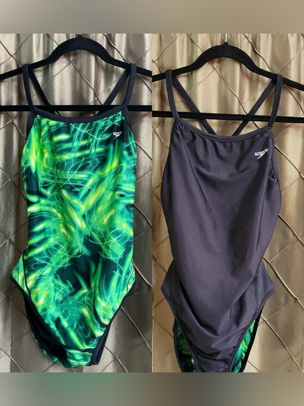 EUC- Speedo ‘Cyclone-Swirl’ Reversible Triathalon Racerback